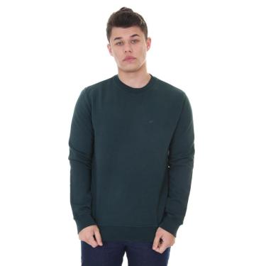 Imagem de Moletom Ellus Masculino Crewneck Regular Basic Verde Escuro-Masculino