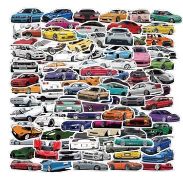 Imagem de 50 peças de adesivos legais para meninos/amantes de carros, adesivos de laptop de PVC à prova d'água premium também para garrafa de água, Kindle, iPad, MacBook, guitarra, bagagem para personalizar