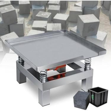 Imagem de Mesa vibratória de concreto, bloco de teste de teste de vibração, mesa vibratória de concreto de bancada para moldagem por vibração de molde, cerca de 22,05 20 kg carga máxima, 35 x 34,8 cm