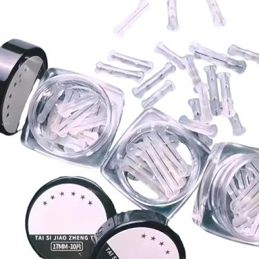 Imagem de Kit Profissional para Correção de Unha Encravada, 10 Adesivos Elásticos 1,7cm com Cola, Polidor e Fio de Titânio, Tratamento Podológico para Alívio da Dor (1,3cm (10 Peças))