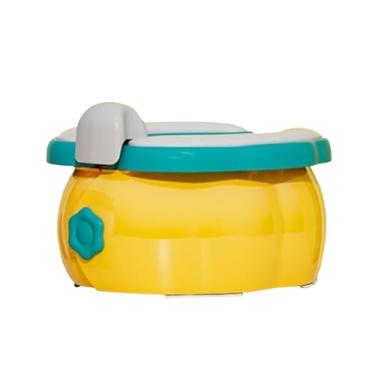 Imagem de Assento sanitário dobrável – Assento sanitário infantil fofo em forma de abóbora leve portátil | suprimentos antiderrapantes para acampamento para bebês de 2 a 6 anos, cadeira de vaso sanitário