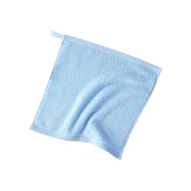 Imagem de Toalha de toalha, 1 pacote para crianças, banheiro, hotel, spa, cozinha, toalhas multiuso e panos de rosto 24 cm x 24 cm (azul)