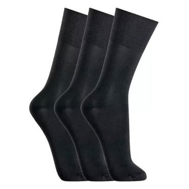Imagem de Kit/3 Meia Social Meianyl Lupo 6002-089 Clássica Poliamida T. 37/44, 3