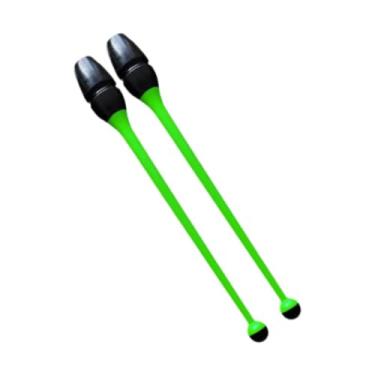 Imagem de Vaveren Bastões de ginástica rítmica conectáveis, acessórios de dança, equipamento de treinamento de ginástica portátil e prático de 45,5 cm para treinamento, Verde