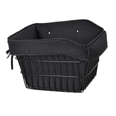 Imagem de IEUDNS Cesta de bicicleta com bolsa de forro, recipiente estável, grande capacidade, suporte para bicicleta, cesta, organizador de artigos diversos para, Style B