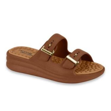 Imagem de Sandalia Feminina Modare Confortavel Massageadora Fivela Ajustavel Nuvem Ref: 7214.100-Feminino