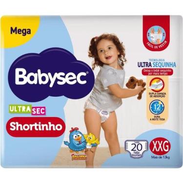 Imagem de Fralda Babysec Ultrasec Shortinho Mega XXG 20 Unidades