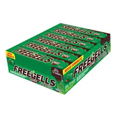 Imagem de Drops freegells menta com chocolate 12 unidades - RICLAN