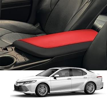 Imagem de Blazeray Capa de apoio de braço para console central de carro para Toyota Camry 2018-2023 acessórios interiores couro anti-arranhões capa de descanso de braço protetor de almofada protetor de almofada