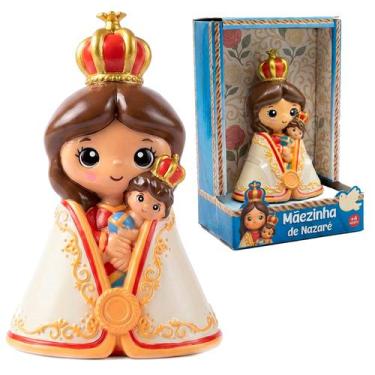 Imagem de Figura Mãezinha De Nazaré Infantil Com Menino Jesus Boneca Cristã - Lí
