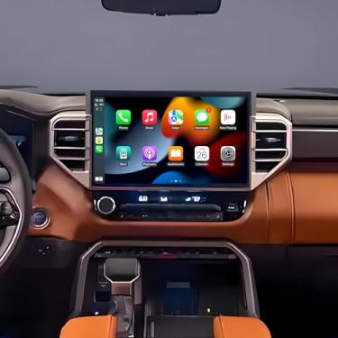 Imagem de Rádio veicular Android 14 de 14,7 polegadas para Toyota Tundra 2022-2024, unidade de cabeça de navegação GPS, reprodutor de multimídia, carplay e Android Auto com DSP Bluetooth FM WiFi