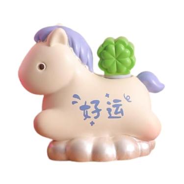 Imagem de FLCPJGV Escultura Decorativa de Cavalo para Mesa Ou Lareira, Feita de Resina. Estatueta de Animal para Lareira Ou Pátio, G, Tamanho real