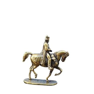 Imagem de Estátua em miniatura de Napoleão de latão a cavalo, escultura de estrategista militar de metal, escritório, casa, escritório, escritório, escritório, escritório, mesa, mesa, mesa, ornamento, bonsai