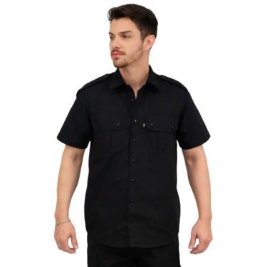 Imagem de Camisa Tática Masculina - DEMORGAN, Preto, P