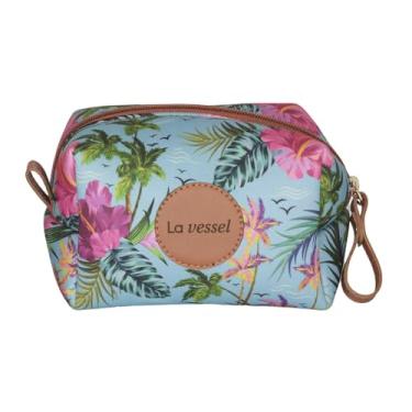 Imagem de Necessaire Feminina Dijon Flor Rosa Prática E Delicada