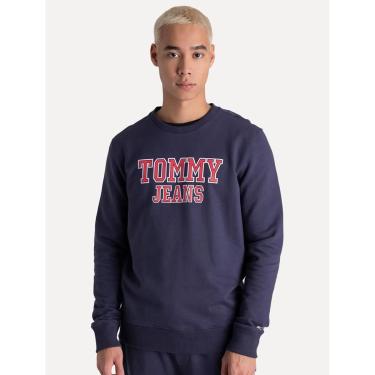 Imagem de Moletom Tommy Jeans Masculino Regular Crewneck Entry Graphic Azul Marinho-Masculino