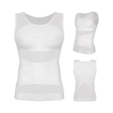 Imagem de Colete Modelador Masculino Slim Preto Sem Mangas Ergonômico Para Espor