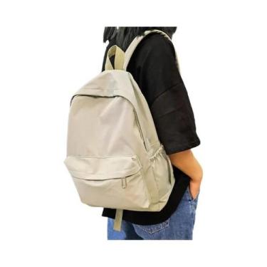 Imagem de Mochila Escolar Feminina Grande Capacidade Impermeável Com Zíper Suave