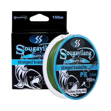 Imagem de Linha De Pesca Multifilamento PE Sougayilang De 4 Fios 150M 350M Super