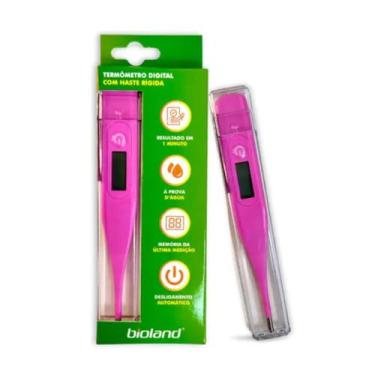 Imagem de Termômetro Clínico Digital Haste Rígida Mod KFT-01 Bioland Rosa
