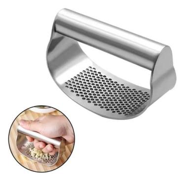 Imagem de Espremedor Amassador Triturador de Alho Inox Manual FRG0297 Frigopro