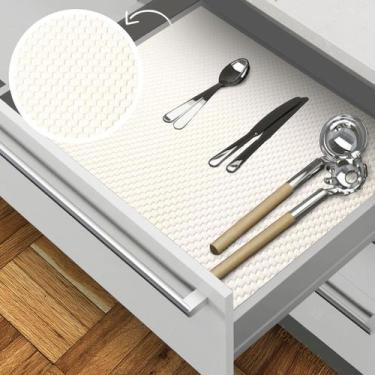 Imagem de Forro Armário Gaveta Prateleira Flex Branco 2 Metro X 30cm - Idealiza