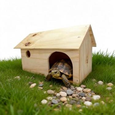 Imagem de Terrario，Jabuti，Madeira de Pinho de Alta Qualidade，Resistente e DuráVel, FáCil de Limpar，Adequado para Pequenos Animais, Como Tartarugas e Coelhos