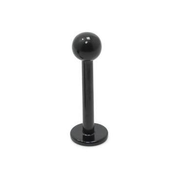 Imagem de Piercing Labret Aço Cirúrgico Preto PVD - M2 Piercing, 10mm