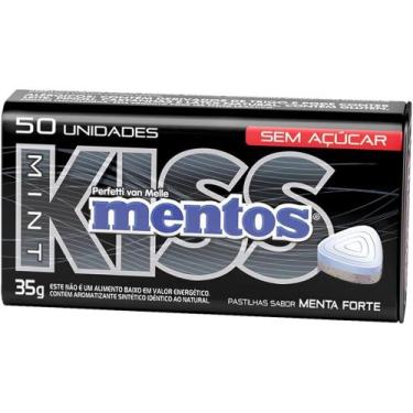 Imagem de Pastilha Menta Forte Kiss Mentos 35g