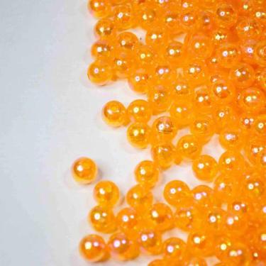 Imagem de Miçanga Bolinha de Sabão / Laranja 6mm - Aprox, 450 peças- 50g - La Mo