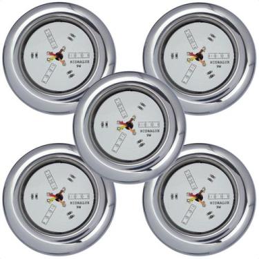 Imagem de Kit 5 Refletores Led 9w RGB Inox para Iluminação Piscina - Hidralux