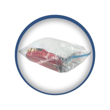 Imagem de Kit 03 Saco Organizador a Vácuo Transparente M 60cmx80cm