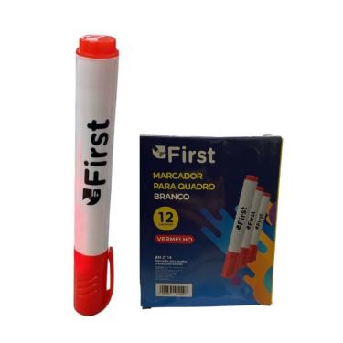 Imagem de Kit 12 Canetas Vermelha para Quadro Branco Quadro de Avisos