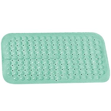 Imagem de tapete de banho -derrapante com furos drenagem e ventosas tapete massagem para pés chuveiro banheira piso PVC multifuncional