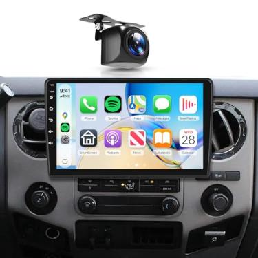 Imagem de Rádio estéreo para carro 2G + 64G Android 13 para Ford F150 Radio 2004-2008 para F250 F350 2008-2016, tela sensível ao toque de 10,1 polegadas, estéreo automotivo com CarPlay sem fio Andriod Auto