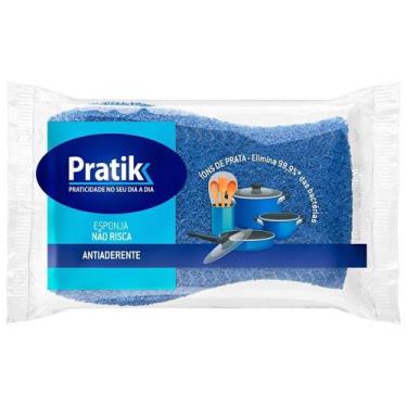 Imagem de Esponja Pratik Não Risca Embalagem com 12 Unidades
