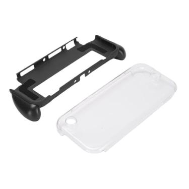 Imagem de Fabater OLED Handheld Console Grip Capa Protetora à Prova de Choque para Jogos Confortáveis ​​em Movimento, Capa Antideslizante Acoplável para Jogadores Feita de ABS, Materiais de PC (Preto)