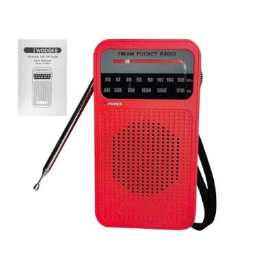 Imagem de Rádio Transistor Portátil a Pilhas,Rádio FM AM Compacto - Alto-Falante sem Fio com Ponteiro a Pilhas para Casa Academia Viagens Ar Livre