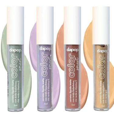 Imagem de Kit 2 Corretivo Liquído Matte Alta Cobertura Com Ácido Hialurônico/Vit