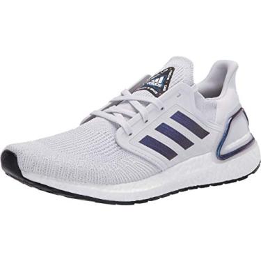 Imagem de adidas Tênis de corrida feminino Ultraboost 20 DNA, Cinza traço/azul Boost, violeta, metálico/preto, 34