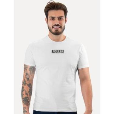 Imagem de Camiseta Guess Masculina Patch Logo Branca-Masculino