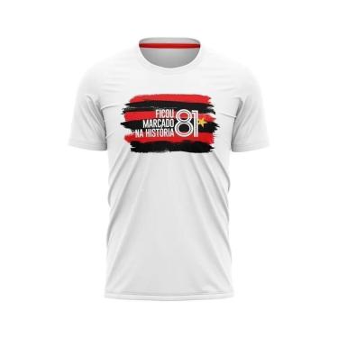 Imagem de CAMISA MASCULINA FLAMENGO HISTORY BRAZILINE - BRANCA Branco GG-Feminino