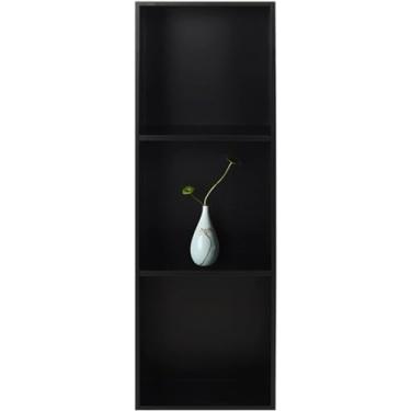 Imagem de Prateleiras de nicho de chuveiro de aço inoxidável - Organizador embutido na parede para xampu e artigos de higiene pessoal - Armazenamento de banheiro com acabamento escovado - Fácil instalação - Cor