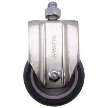 Imagem de Rodizio Fixo Para Carrinhos Roda Pvc Fle 312 Bp Mf Até 60 Kg