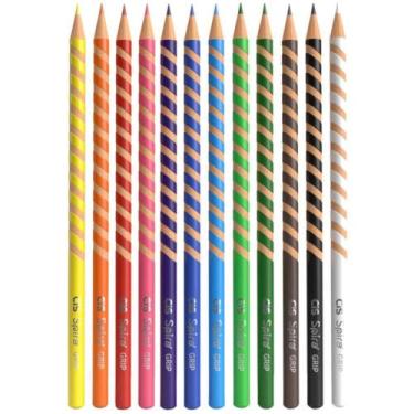 Imagem de Lápis de COR Redondo CIS Spiro GRIP 12 Cores Estojo - Sertic