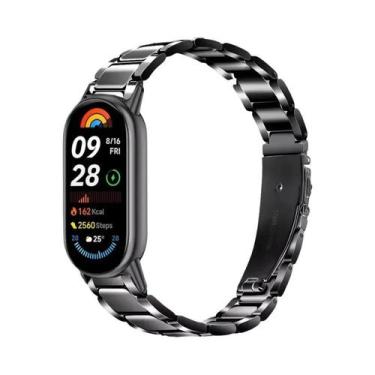 Imagem de Pulseira De Metal Em Aço Inoxidável Para Xiaomi Mi Band 10 9 8 Smartwa