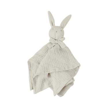 Imagem de Toalha De Conforto Bordada Com Coelhinho, Cobertor Quadrado Fofo Para 