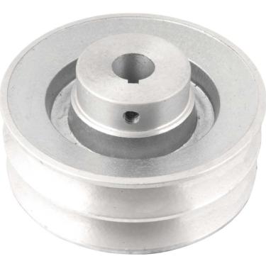 Imagem de Polia Alumínio 2 Canais Perfil B 120mm com Furo 3/4" Vonder