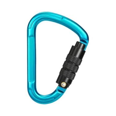 Imagem de Mosquetão CLIWIZ HMS De Alumínio 7075 De Alta Resistência 25KN Com Tra