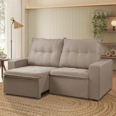 Imagem de Sofá Para Sala Reclinavel Estofado Berlim 200cm Veludo - Star Confort,